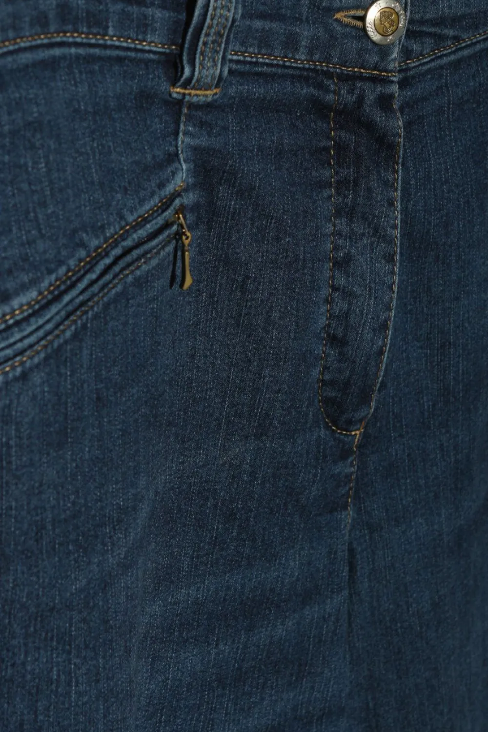 Jeans>Ulla Popken 3/4 Jeans Größe 46 blau