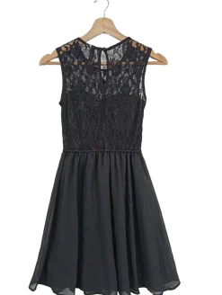 Kleider>H&M Divided Abendkleid Größe 34 schwarz