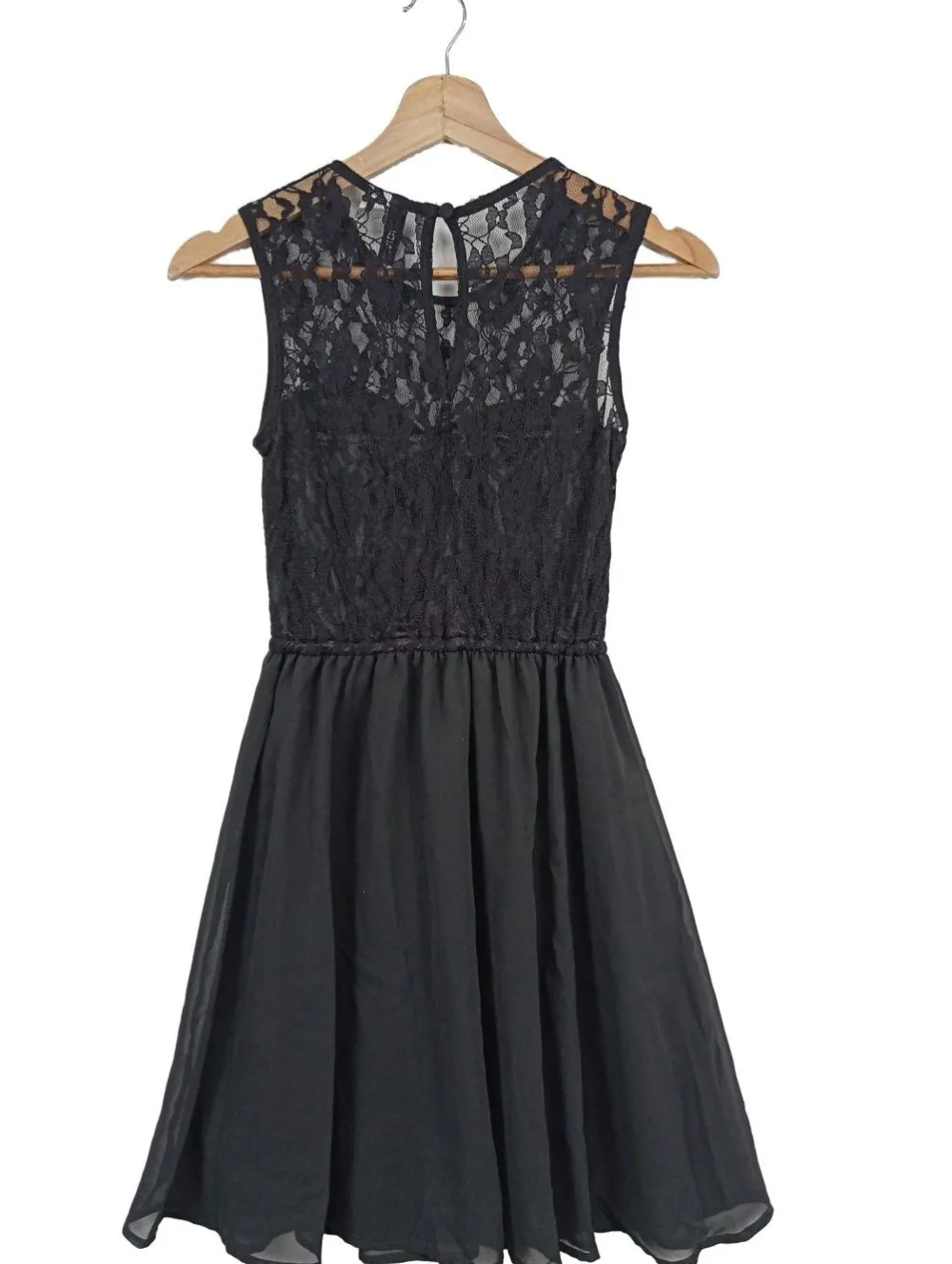 Kleider>H&M Divided Abendkleid Größe 34 schwarz