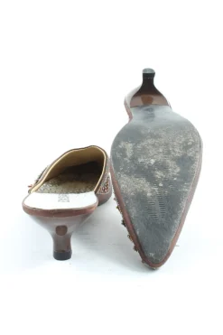 Pantoletten> Absatz Pantoletten Größe 41 braun