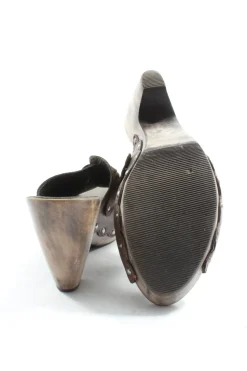 Pantoletten>Bocage Absatz Pantoletten Größe 38 braun