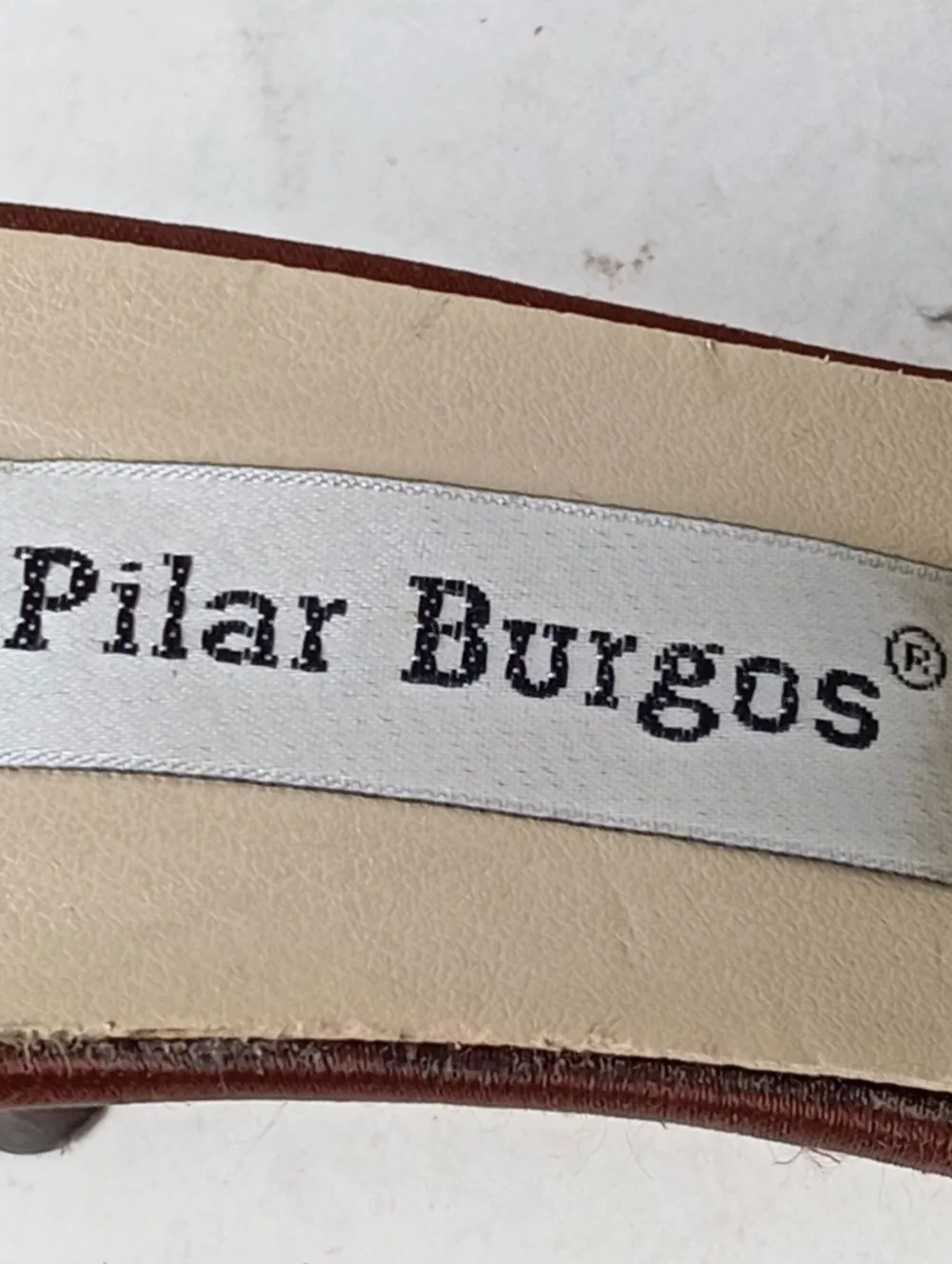 Pantoletten>Pilar Burgos Absatz Pantoletten Größe 37 braunbronzefarben