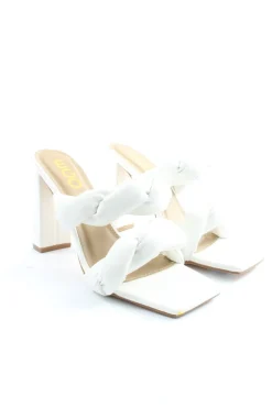 Pantoletten>EGO Absatz Pantoletten Größe 39 weiß