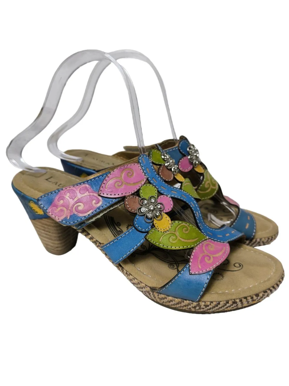 Pantoletten>Laura Vita Absatz Pantoletten Größe 39