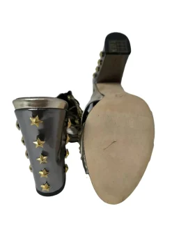 Pantoletten>Havva Absatz Pantoletten Größe 39 goldfarben