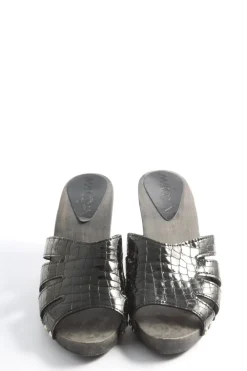 Pantoletten>Marc Cain Absatz Pantoletten Größe 37 schwarz