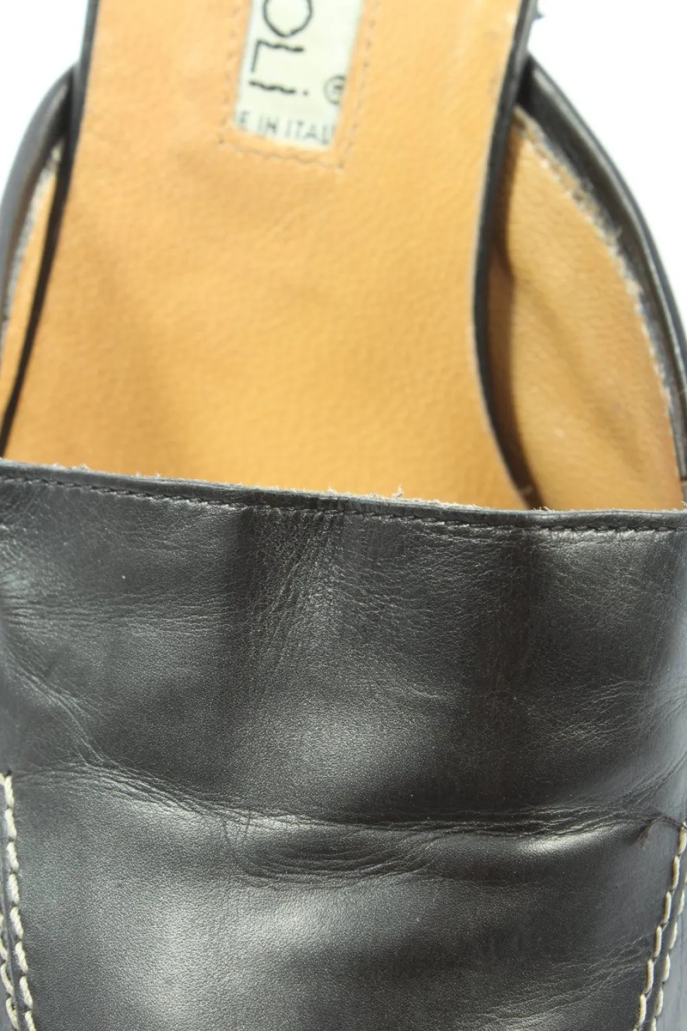 Pantoletten>antonio eboli Absatz Pantoletten Größe 38 schwarz