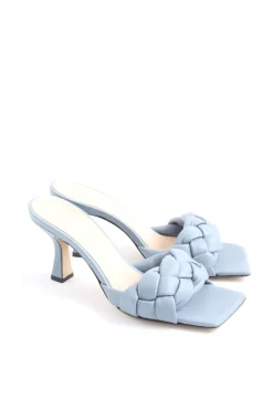 Pantoletten>Lu2019Estrosa Absatz Pantoletten Größe 38 blau