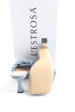 Pantoletten>Lu2019Estrosa Absatz Pantoletten Größe 38 blau