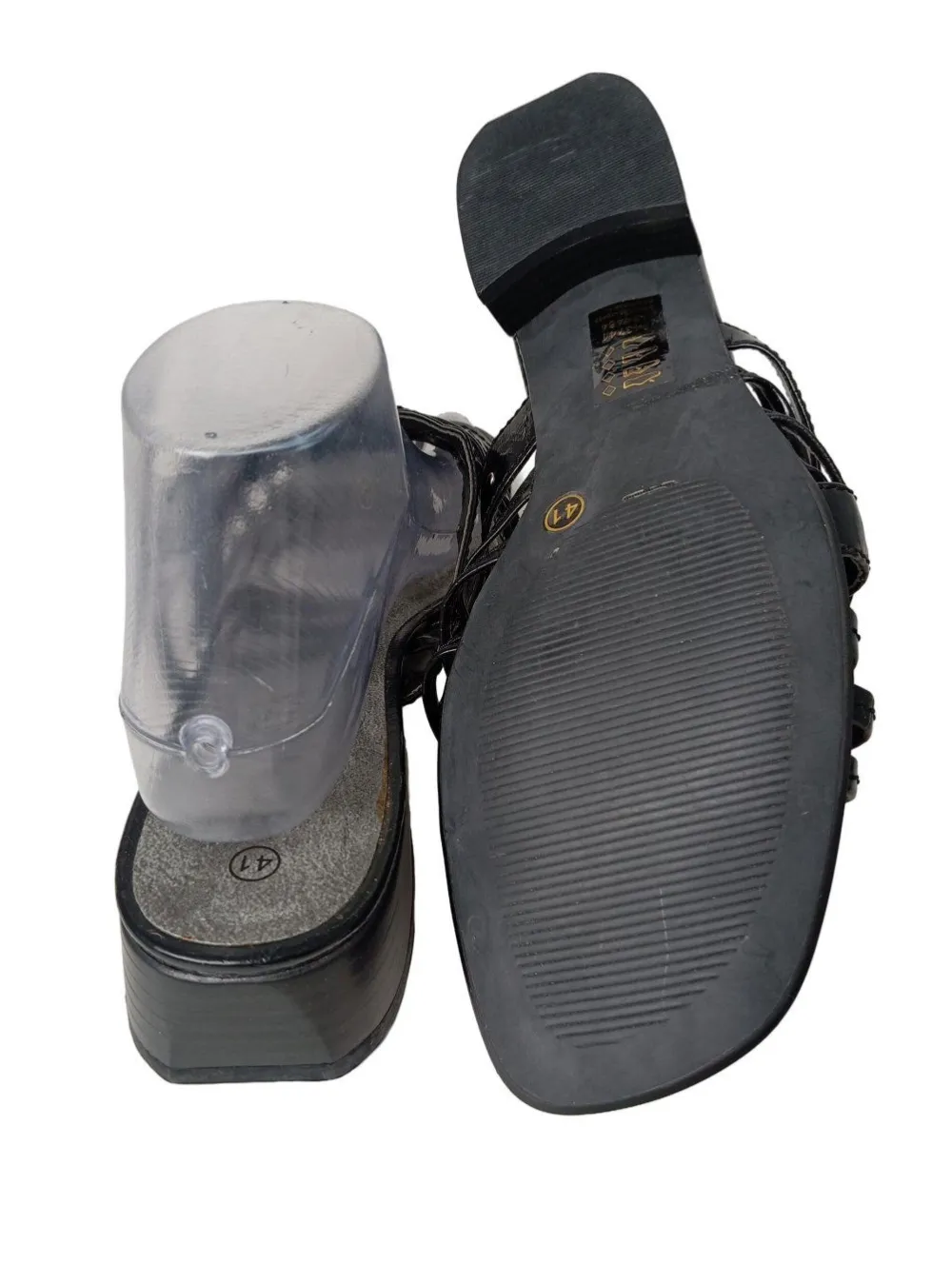 Pantoletten>Bonita Absatz Pantoletten Größe 41 schwarz