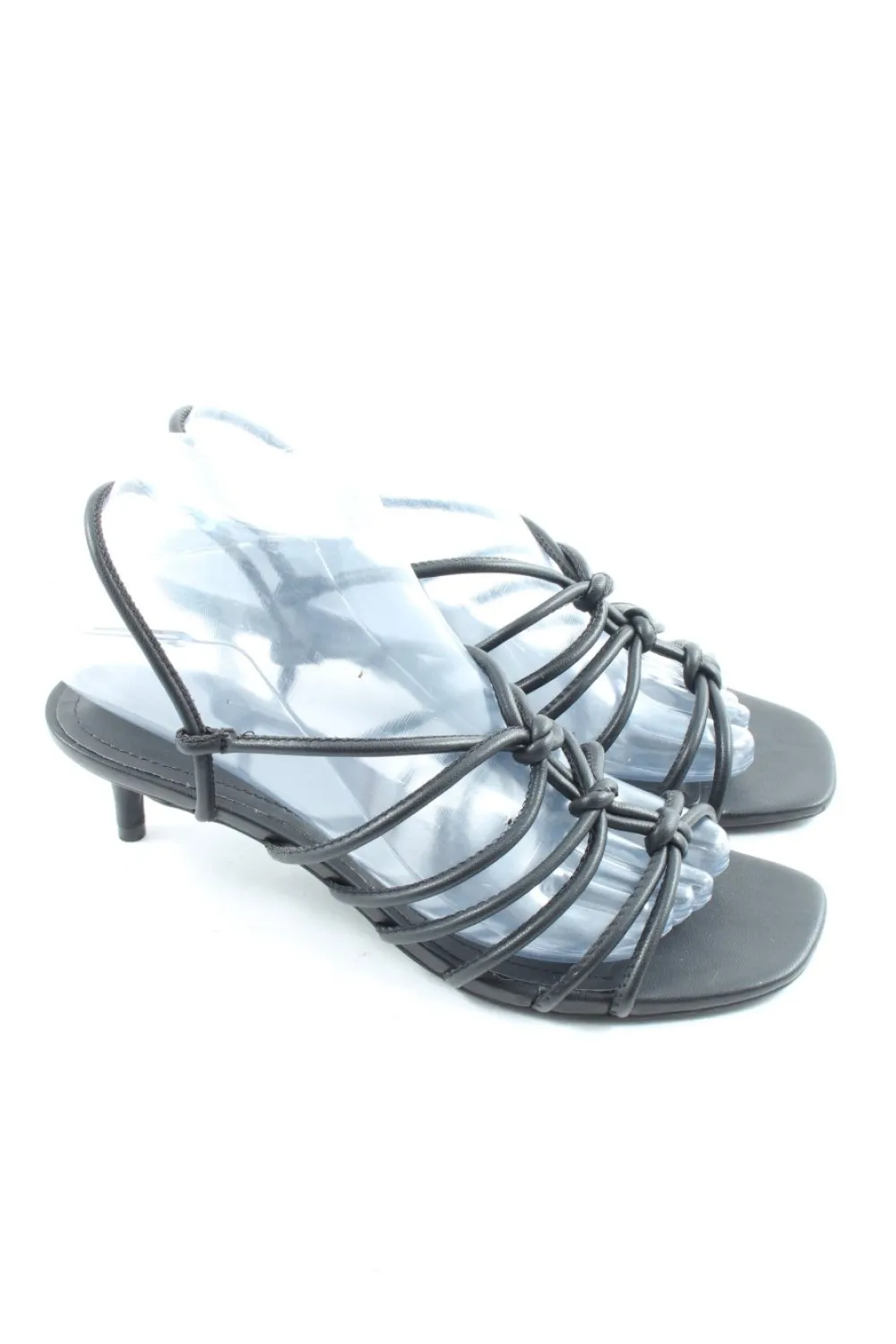 Pantoletten>H&M Absatz Pantoletten Größe 38 schwarz