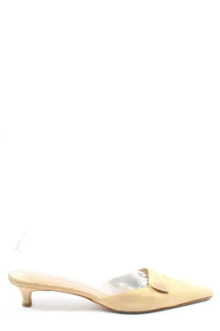 Pantoletten>Ellen Tracy Absatz Pantoletten Größe 40 creme