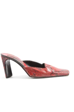 Pantoletten>roberto botticelli Absatz Pantoletten Größe 38 rotschwarz