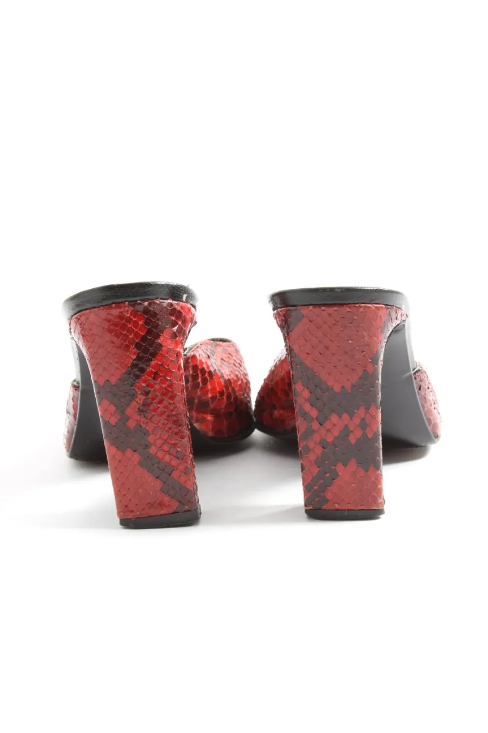 Pantoletten>roberto botticelli Absatz Pantoletten Größe 38 rotschwarz