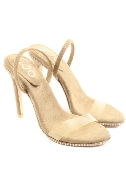 Pantoletten>EGO Absatz Pantoletten Größe 35 grüngrau