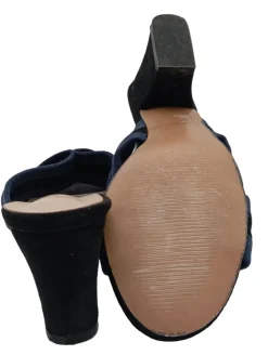 Pantoletten>KEIRA Absatz Pantoletten Größe 38 blauschwarz