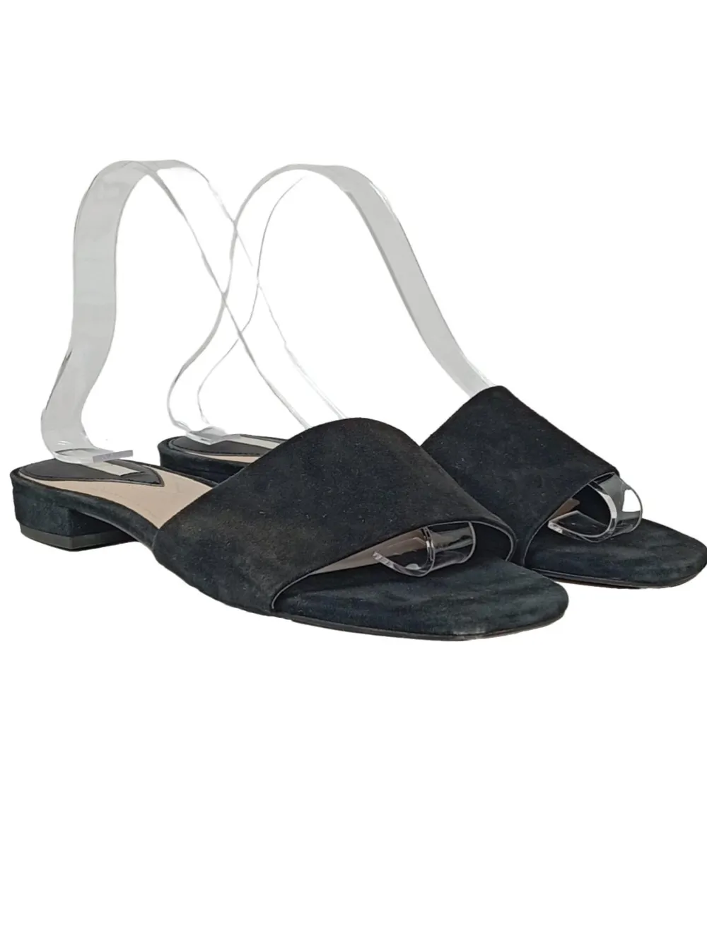 Pantoletten>H&M Absatz Pantoletten Größe 40 schwarz