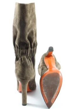 Stiefel>Santoni Absatz Stiefel Größe 41 khaki