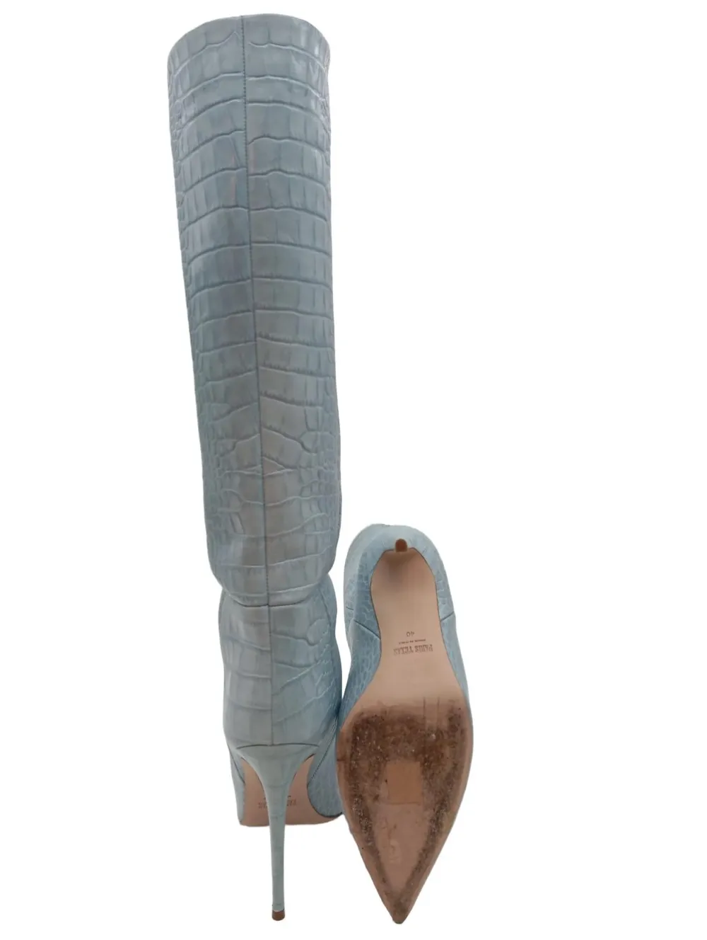 Stiefel>Paris Texas Absatz Stiefel Größe 40 hellgrau