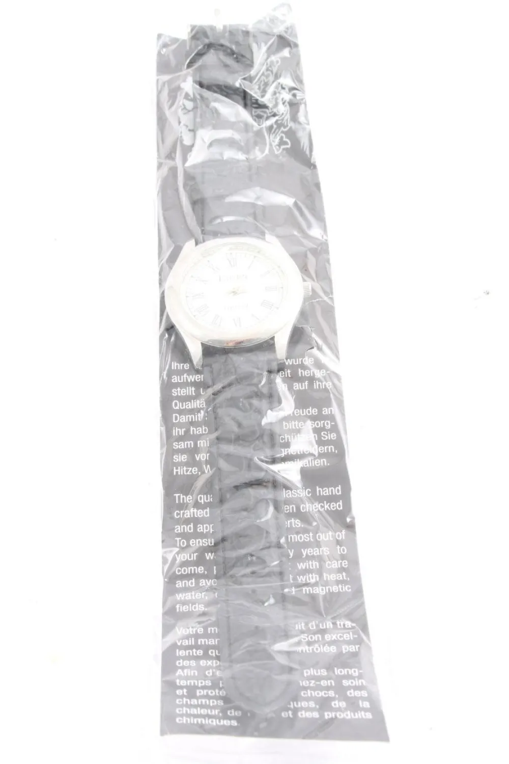 Uhren>Eiger Analoguhr schwarzsilberfarben