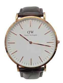 Uhren>Daniel Wellington Analoguhr goldfarbenbraun