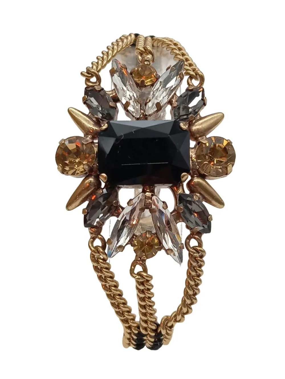 Armschmuck>Jade & Jasper Armband goldfarben