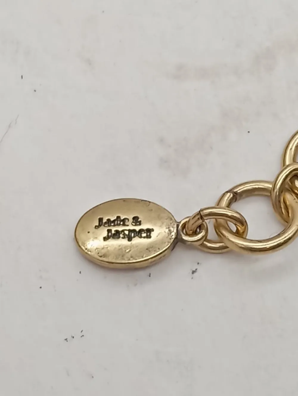 Armschmuck>Jade & Jasper Armband goldfarben