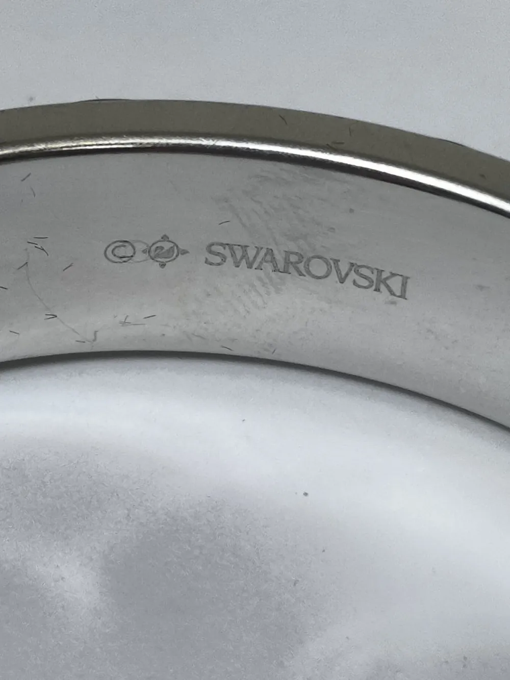 Armschmuck>Swarovski Armspange schwarzsilberfarben