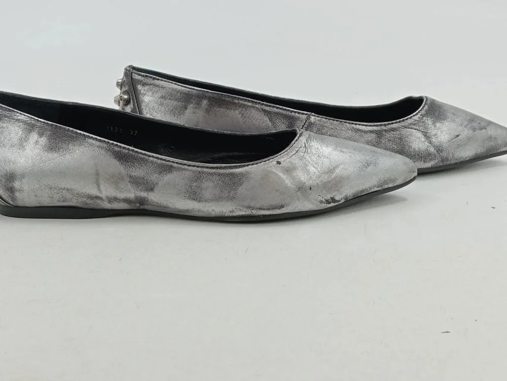 Ballerinas> Ballerinas Größe 37 silberfarben