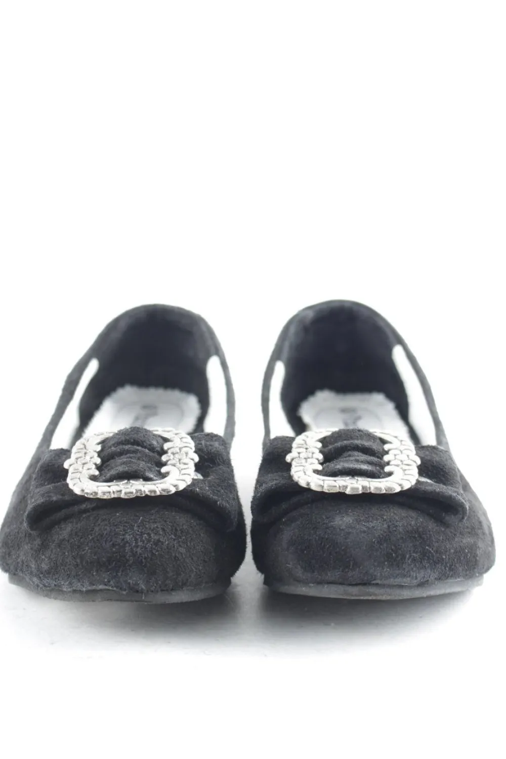 Ballerinas>Trachtenkini Ballerinas mit Spitze Größe 36 schwarz