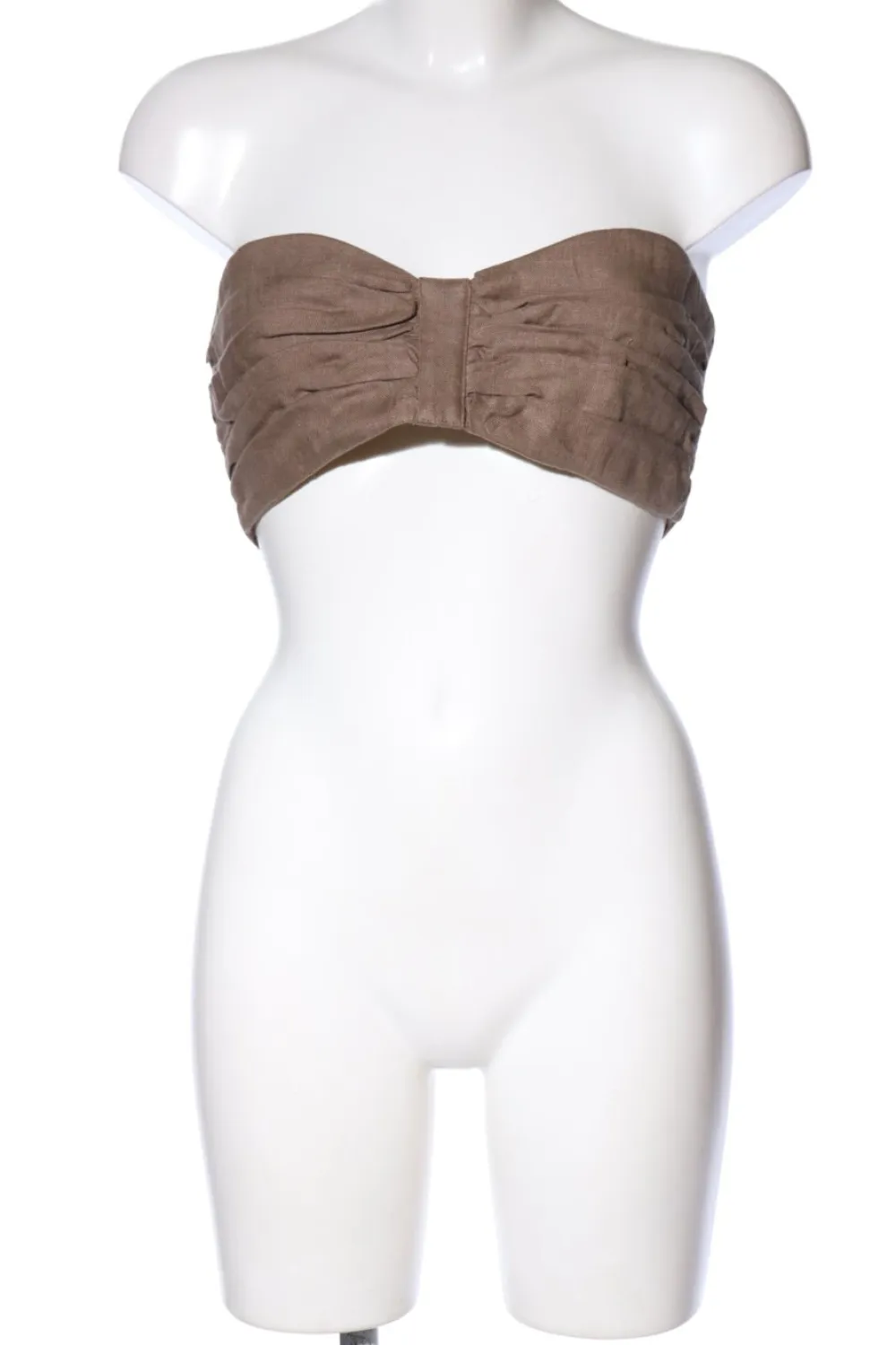 Tops>mybestfriends Bandeautop Größe 34 braun