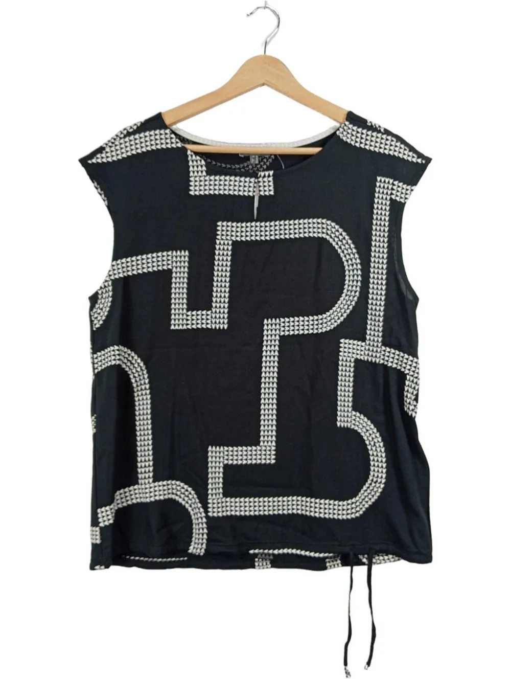 Tops>Street One Basic Top Größe 40 schwarz