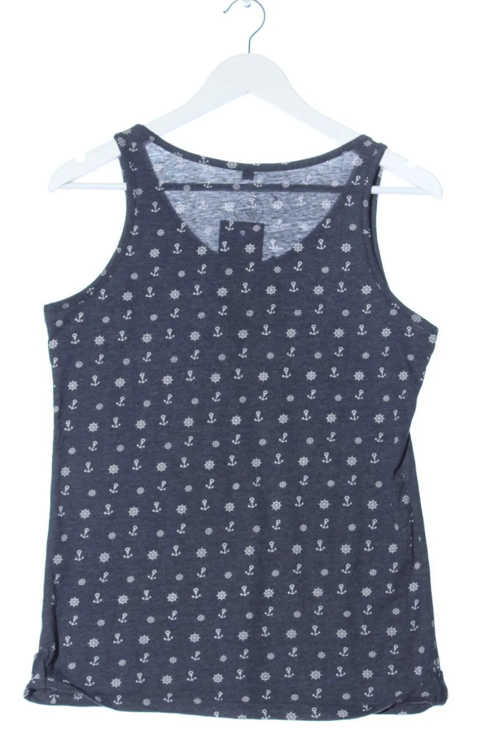 Tops>Essentials Basic Top Größe 38 blauweiß