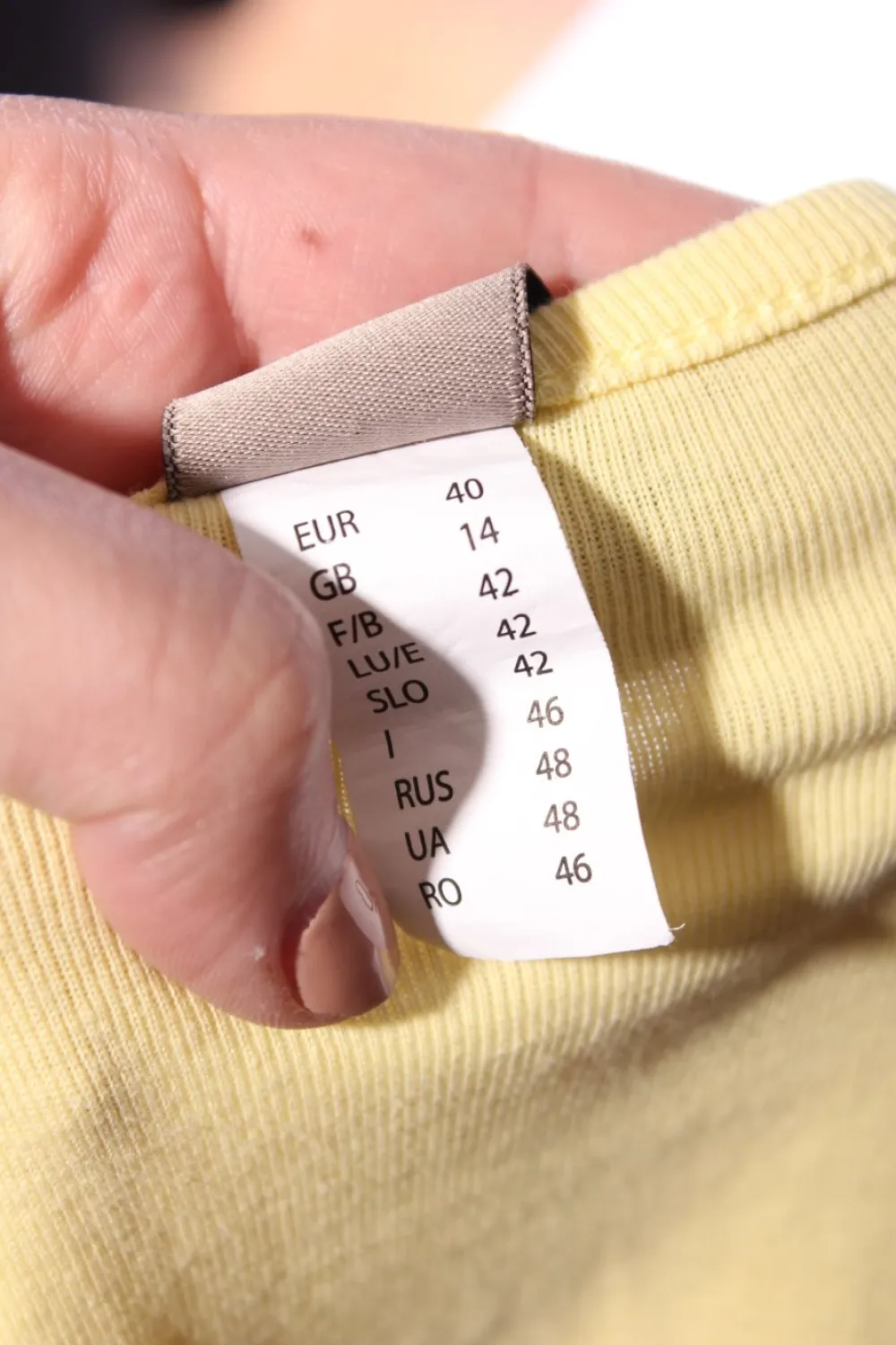 Tops>BC Collection Basic Top Größe 40 blassgelb