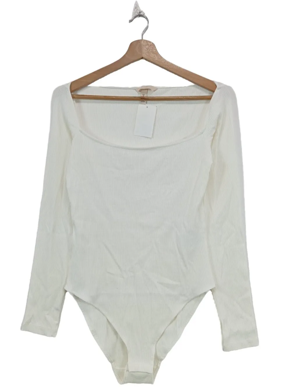 Bodies>H&M Basic-Body Größe 42 weiß