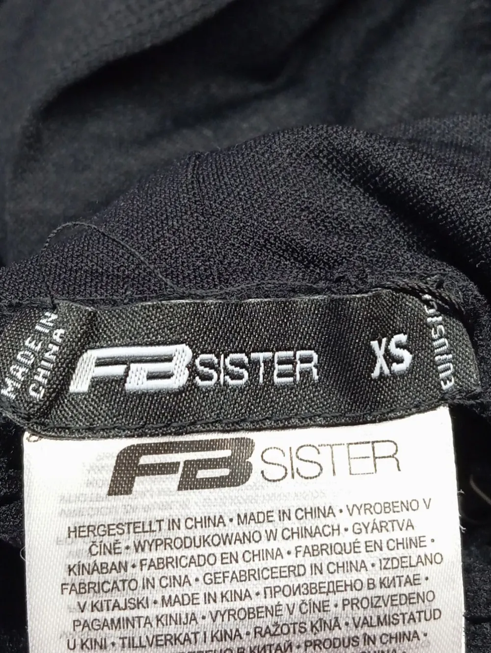 Bodies>FB Sister Basic-Body Größe 34 schwarz