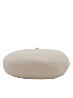 Mützen>Yerse Baskenmütze wollweiß