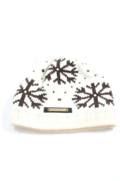 Mützen>Allsport Beanie Größe 52 weißbraun