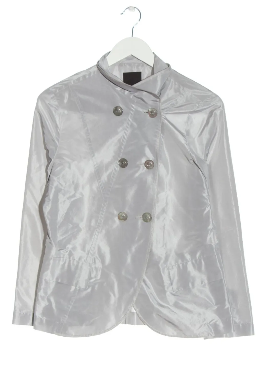 Jacken>Uli Schneider Übergangsjacke Größe 40 silberfarben