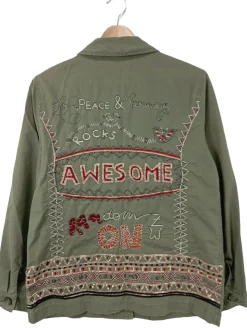 Jacken>Zara Woman Übergangsjacke Größe 36 khaki