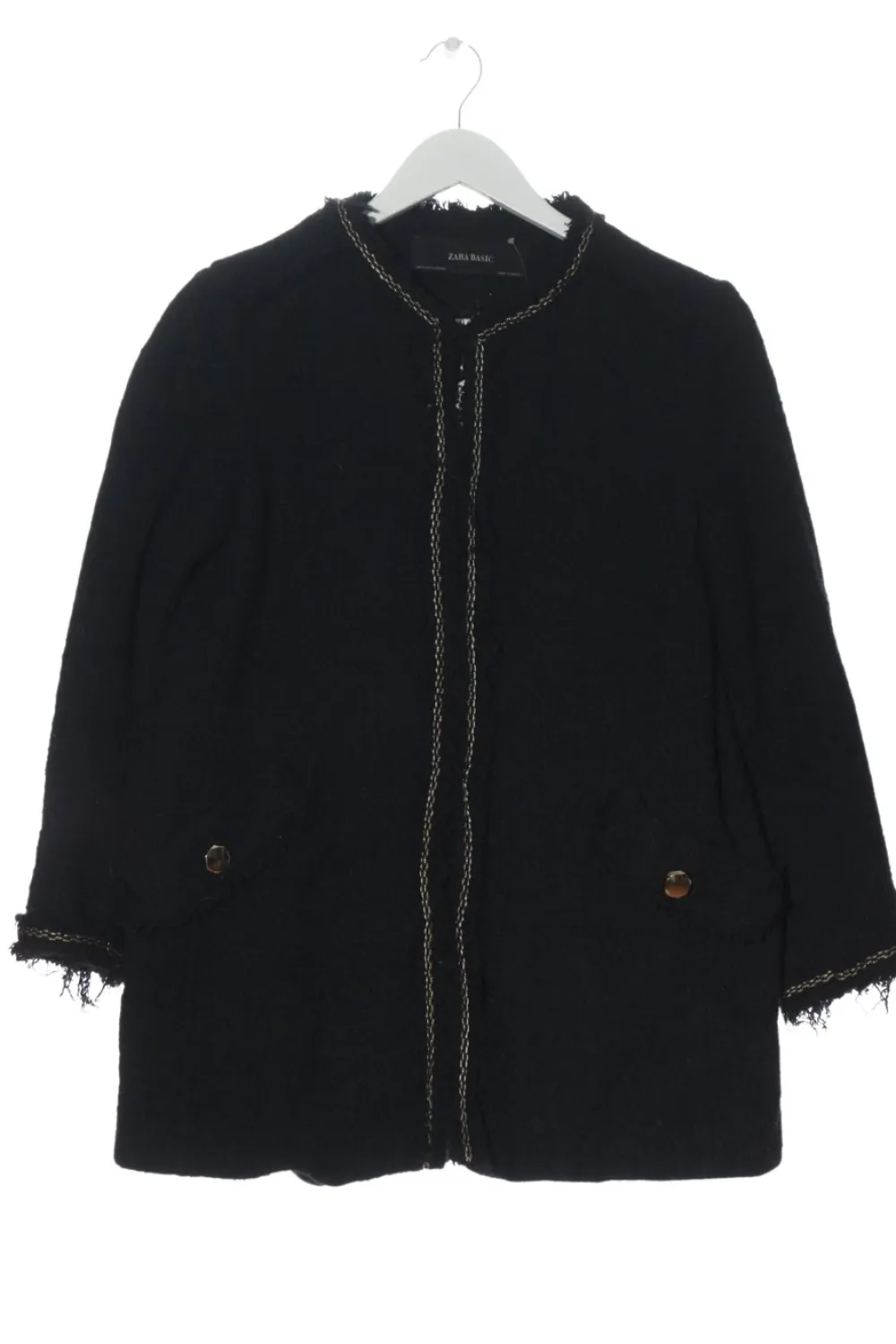 Mäntel>Zara Basic Übergangsmantel Größe 38 schwarz