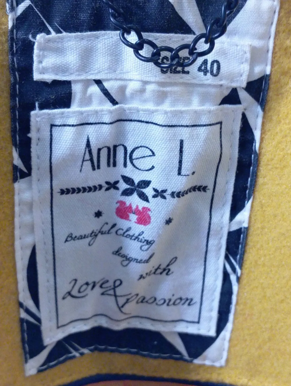 Mäntel>Anne L. Übergangsmantel Größe 40 blassgelb