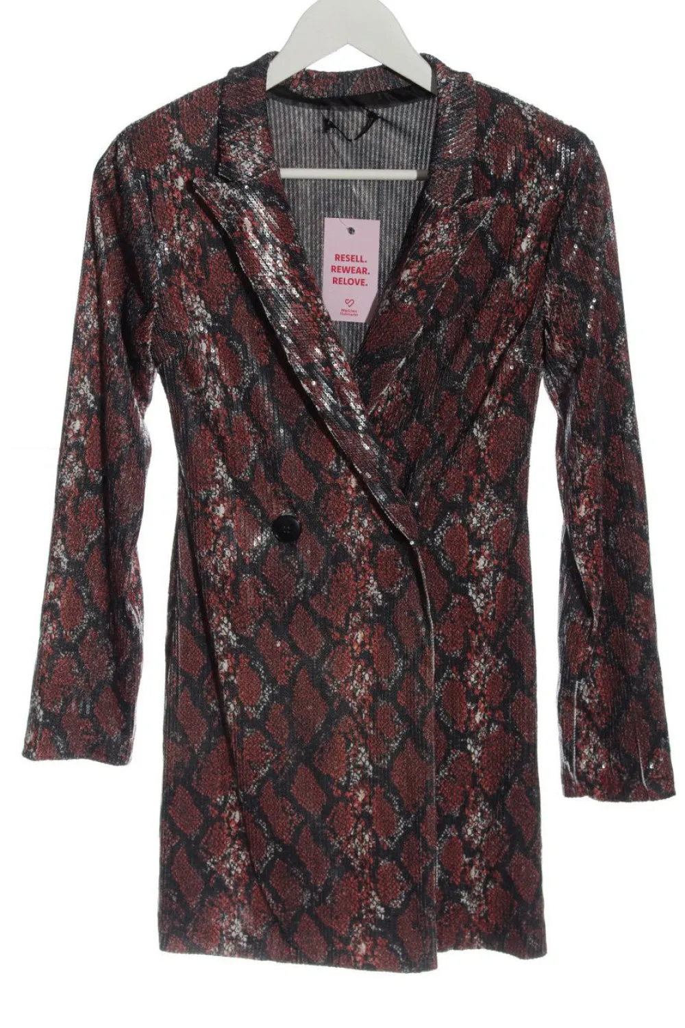 Mäntel>Pull & Bear Übergangsmantel Größe 36 rotschwarz
