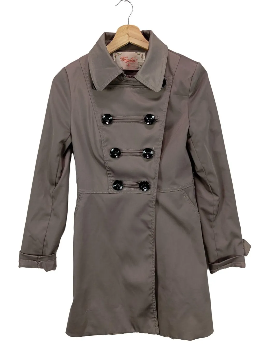 Mäntel>Voyelles Übergangsmantel Größe 36 hellgrau