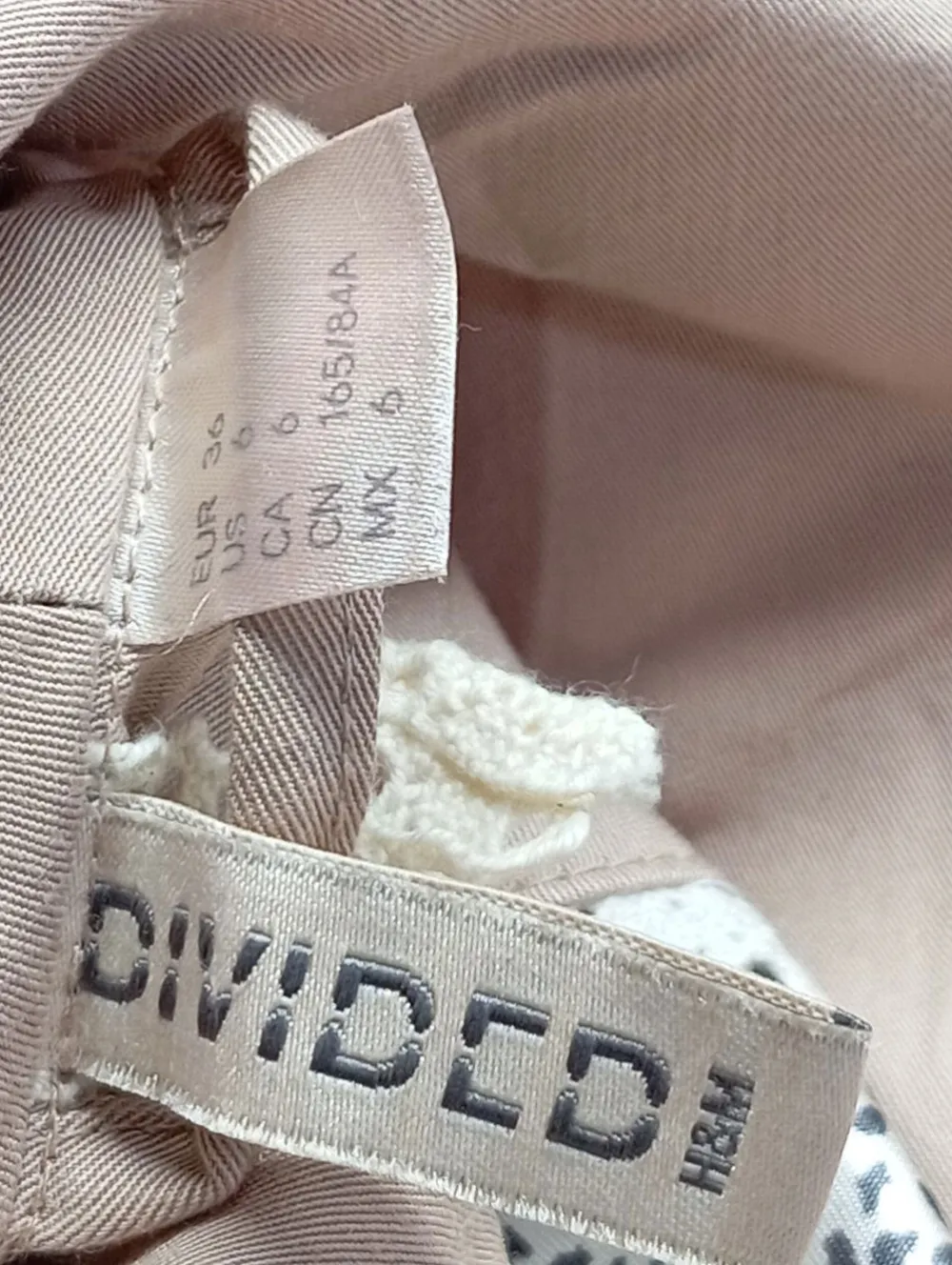 Mäntel>H&M Divided Übergangsmantel Größe 36 wollweiß