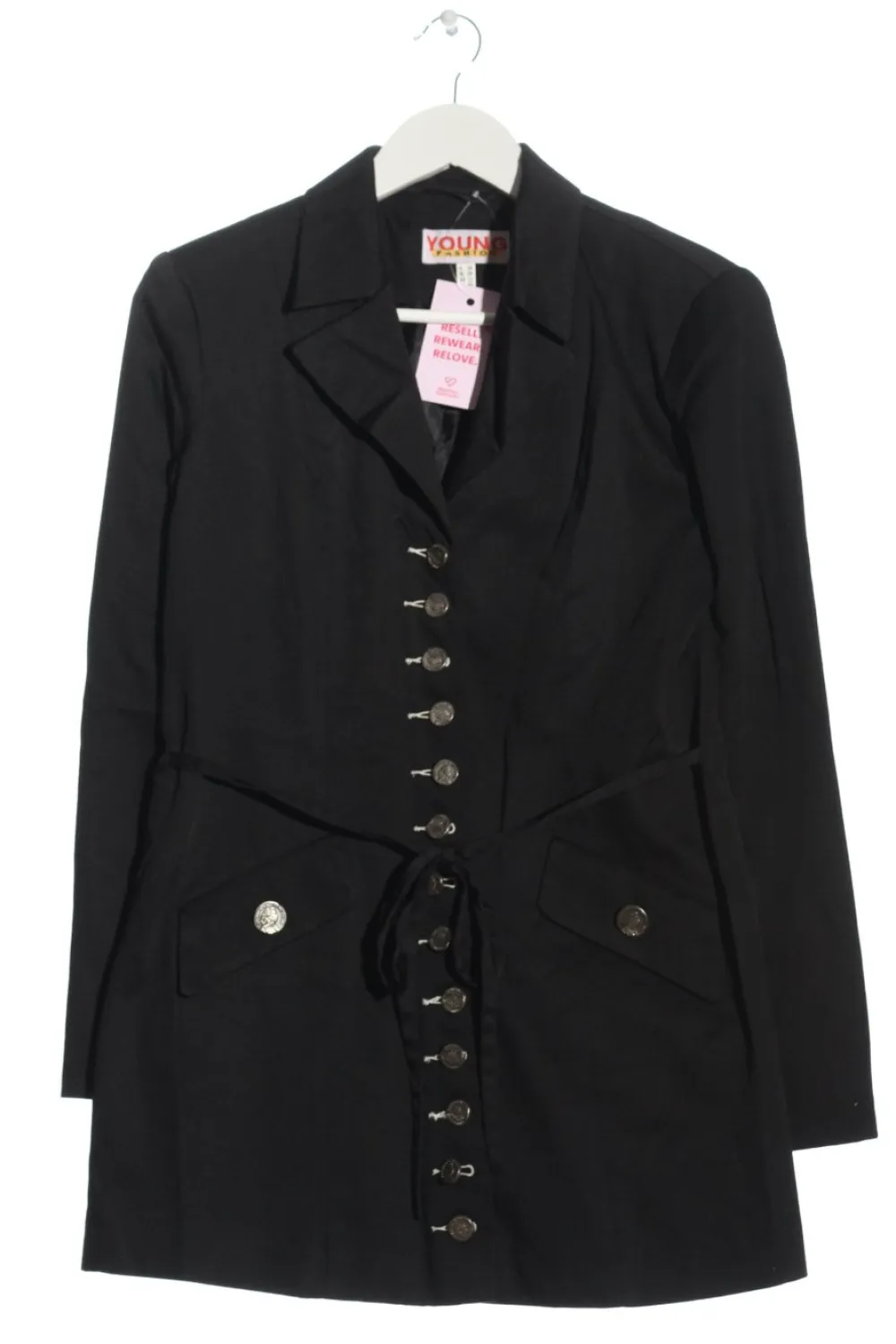 Mäntel>young fashion Übergangsmantel Größe 38 schwarz