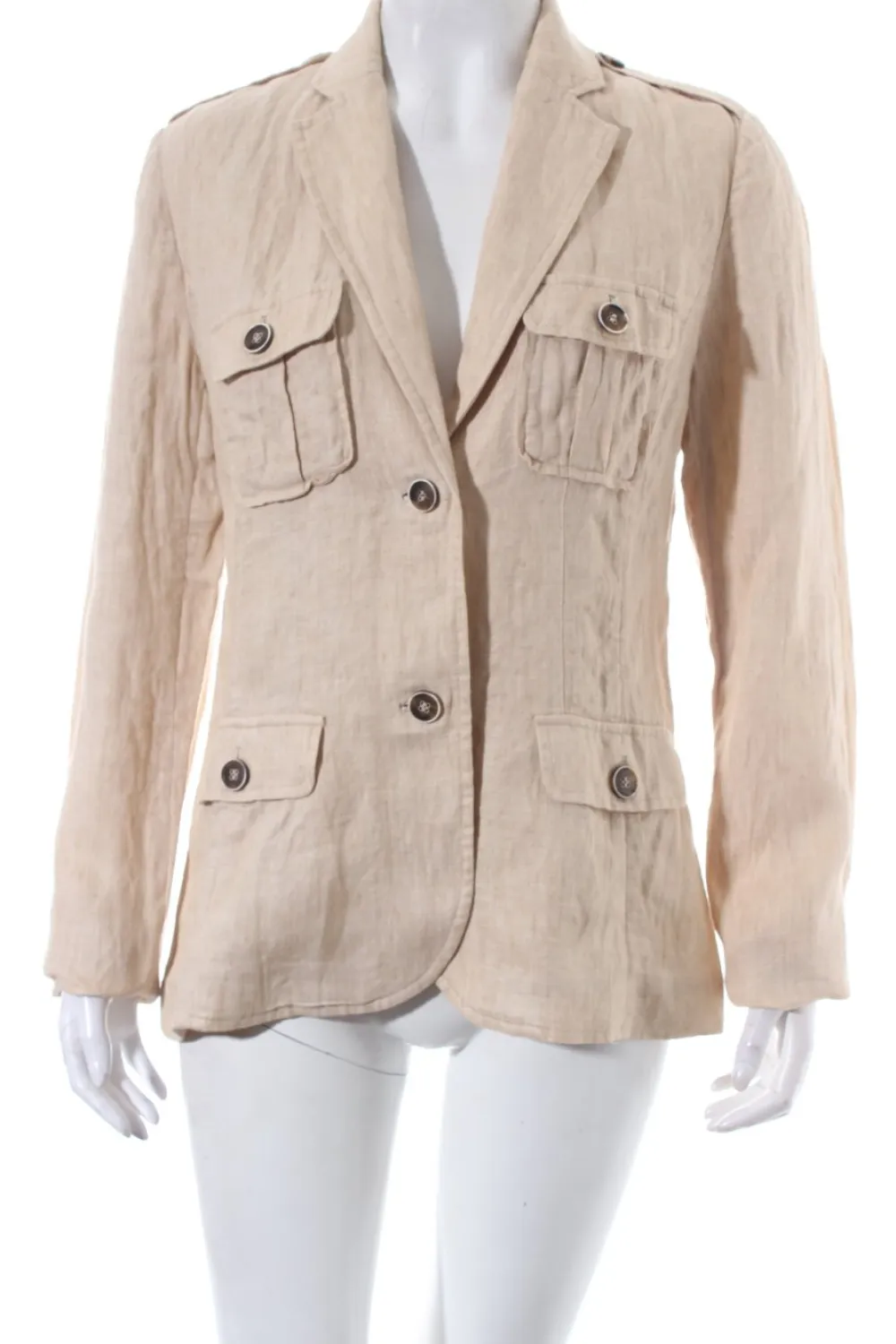 Blazer>Brigitte von Boch Blazer Größe 38 hellbeigehellbraun