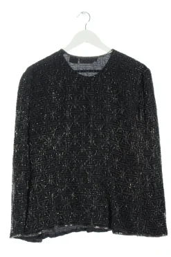 Jacken>night vogue Blusenjacke Größe 40 schwarzsilberfarben