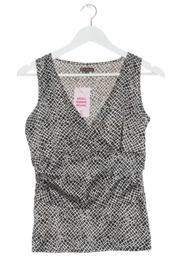 Tops> Blusentop Größe 38 weißschwarz
