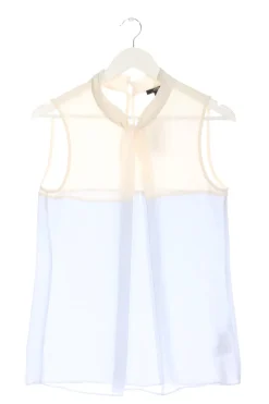Tops>Mexx Blusentop Größe 38 hellbeigehimmelblau